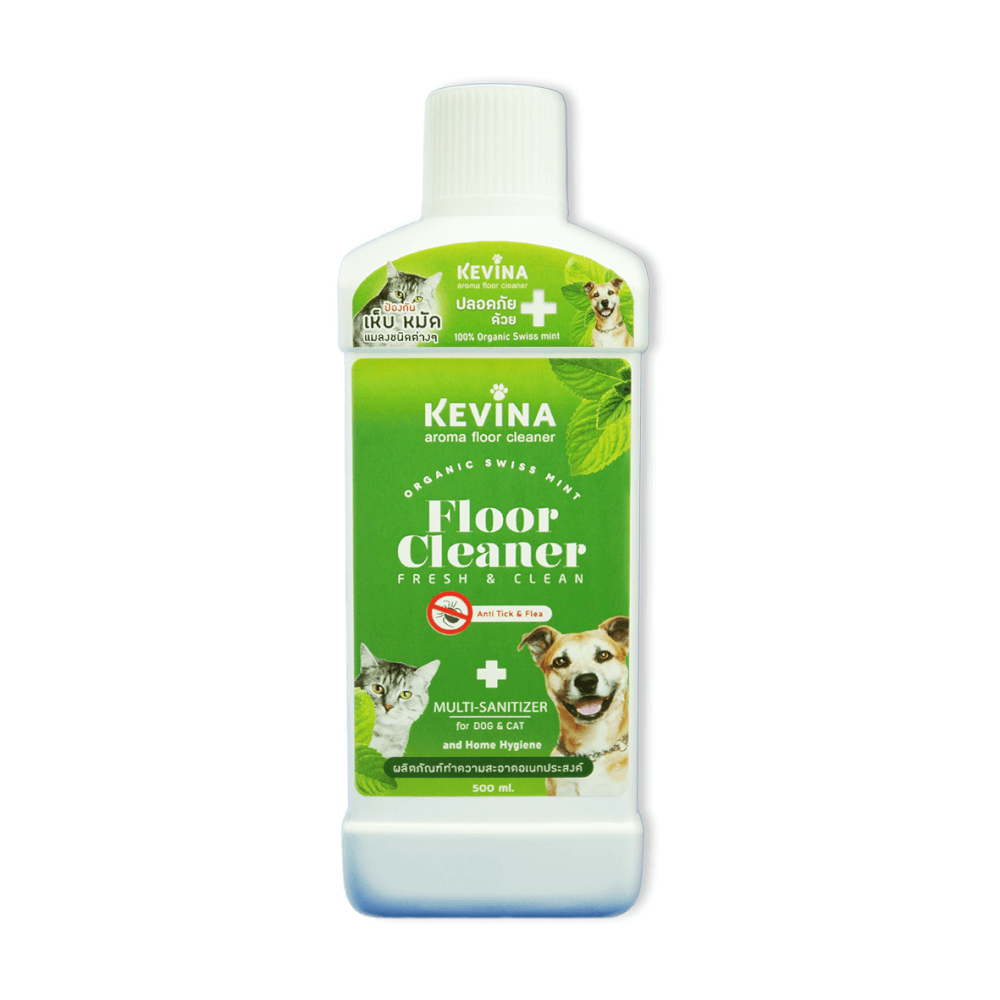น้ำยาถูพื้นสำหรับสัตว์เลี้ยง KEVINA สูตรไล่เห็บหมัด ดับกลิ่นฉี่ ขนาด 500 ML._0
